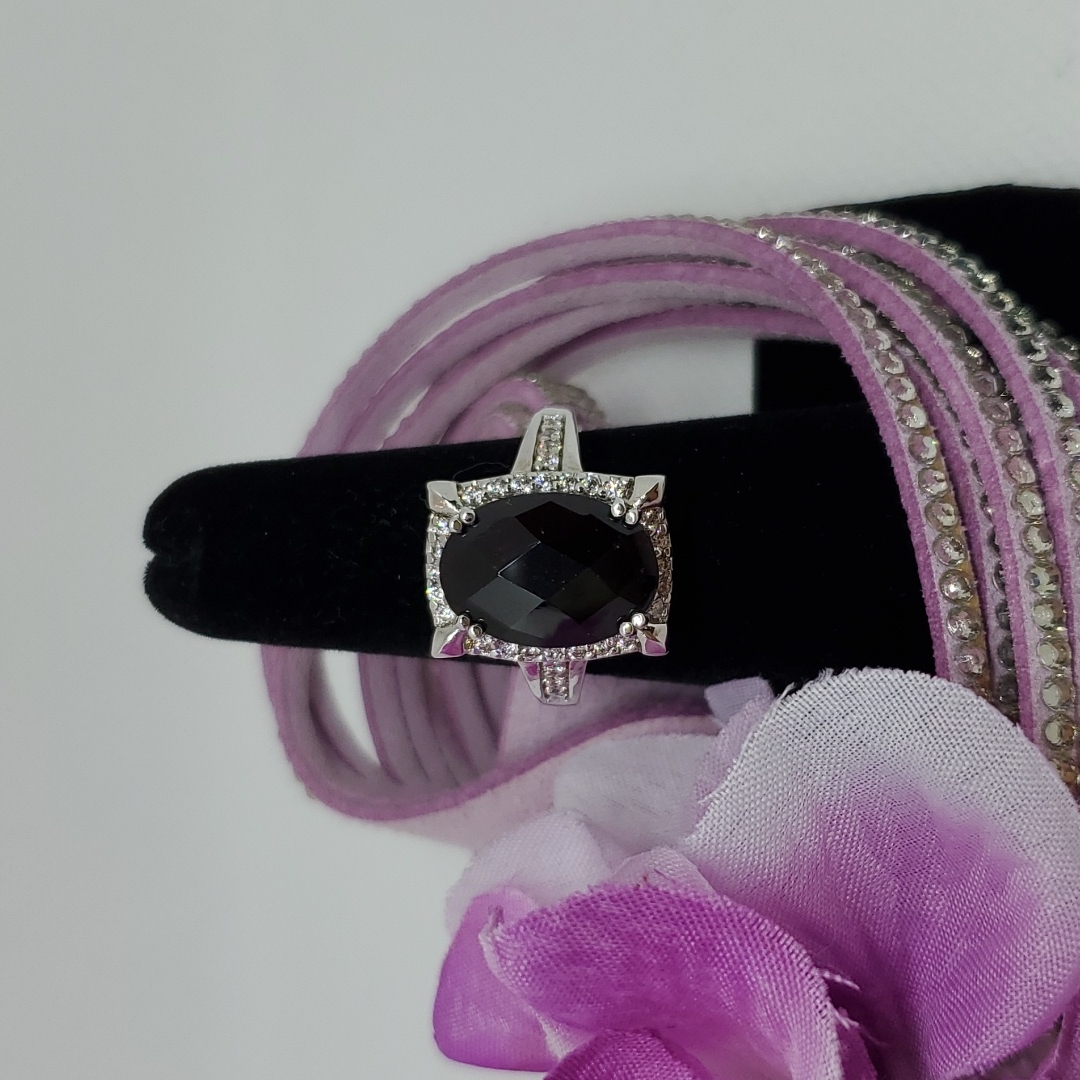 Sterling Silver Garnet Ring